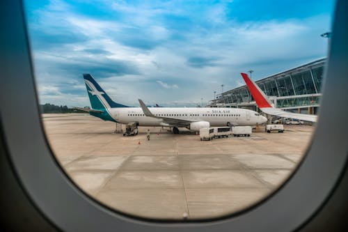 gökyüzü, hava araçları, havaalanı içeren Ücretsiz stok fotoğraf