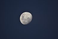 Full Moon in Blue Sky