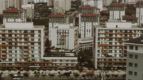 Free Explore the intricate architecture and layout of Istanbul's urban landscape with modern high-rise buildings. Stock Photo