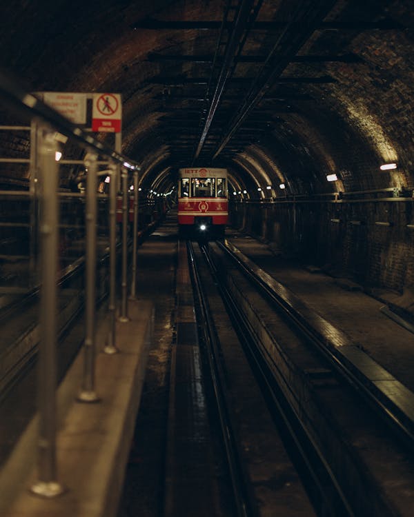 Free Train Inside a Tunnel Stock Photo