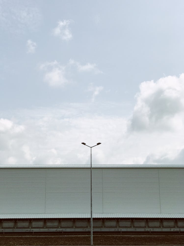 Street Light Post Under The Blue Sky