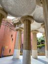 Brown Concrete Pillars
