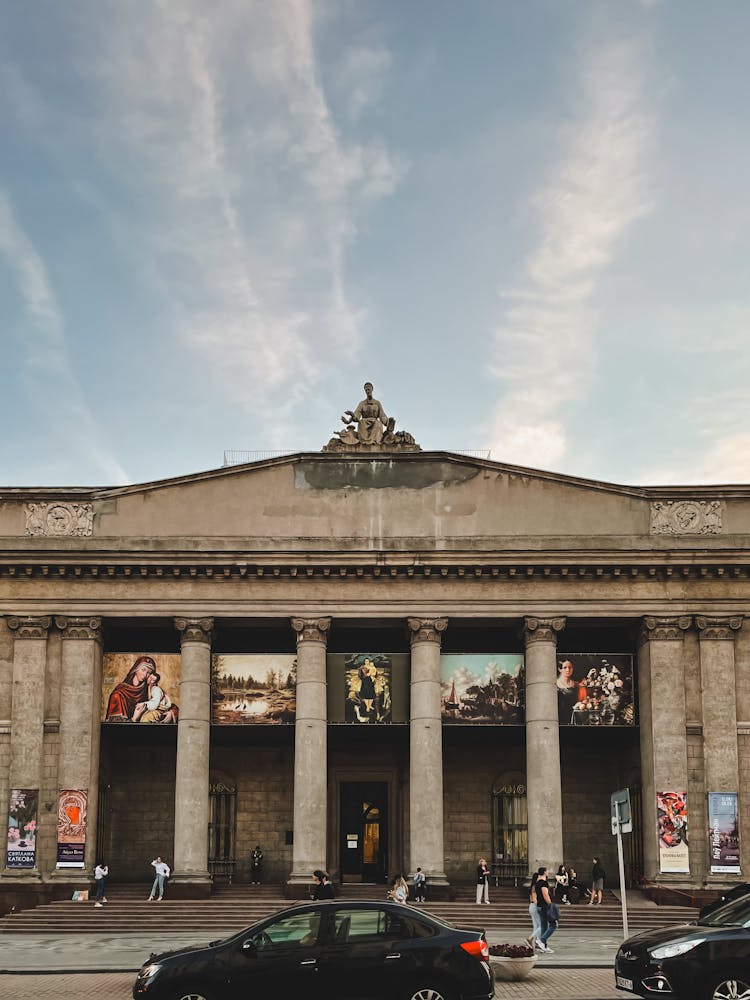 Historical Building With Columns 