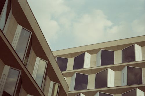 University Building Under White Clouds