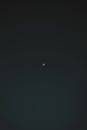 Moon in the Dark Night Sky