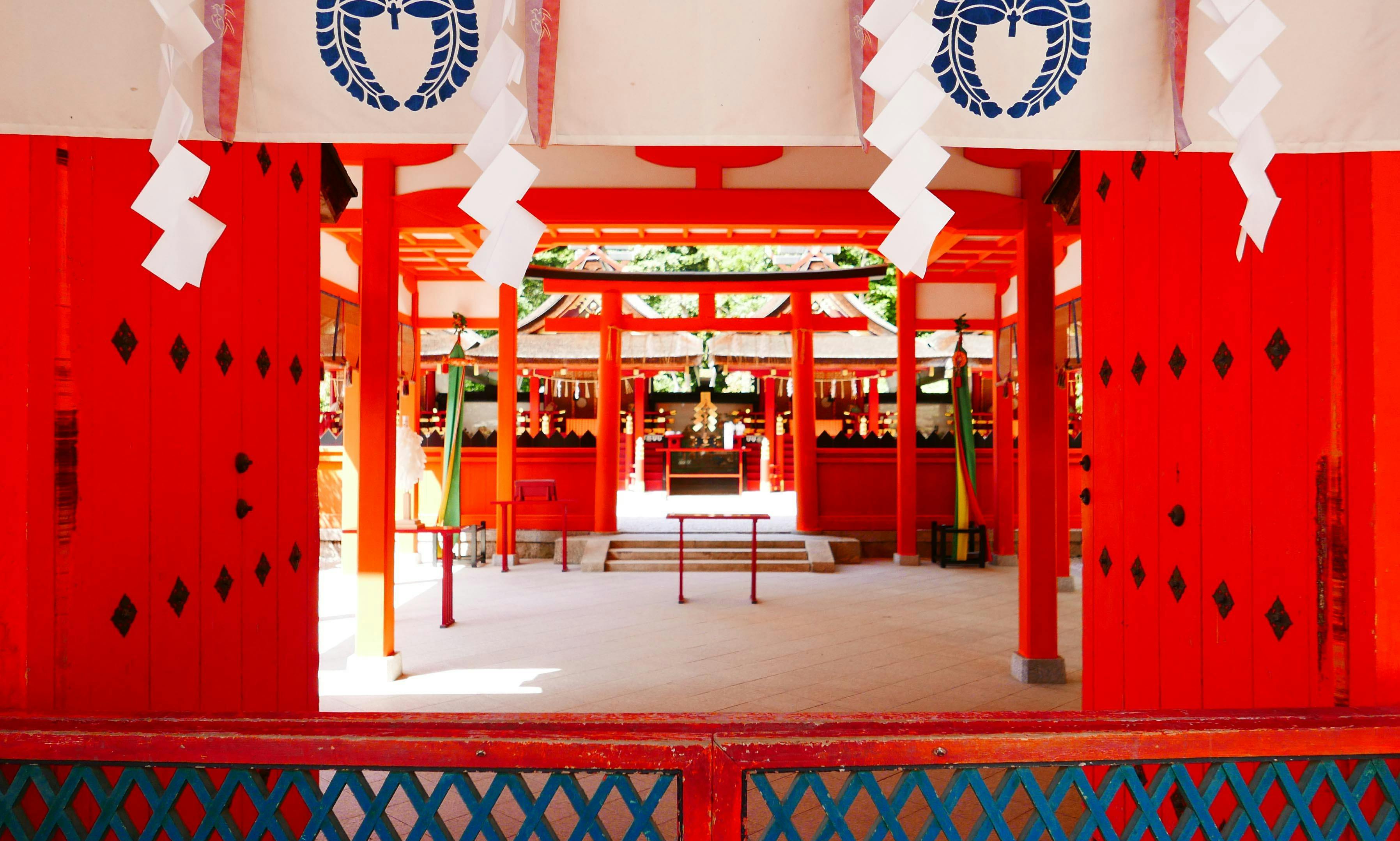 japan red temple
