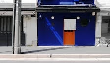 blue house