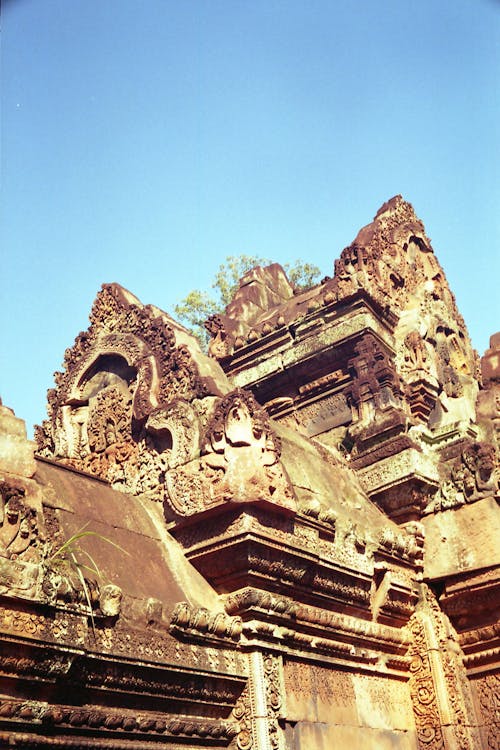 Carved Reliefs of Bajon Temple in Cambodia