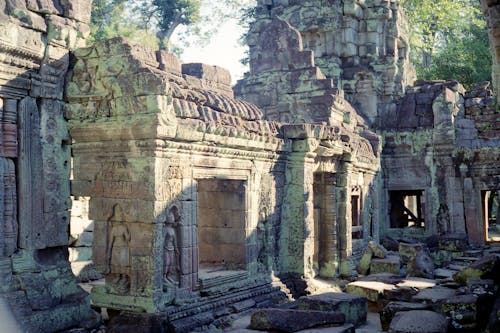 Free Preah Khan Temple in Cambodia Stock Photo