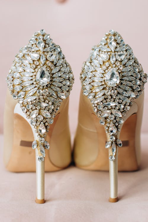 Close Up of Glistening High Heels