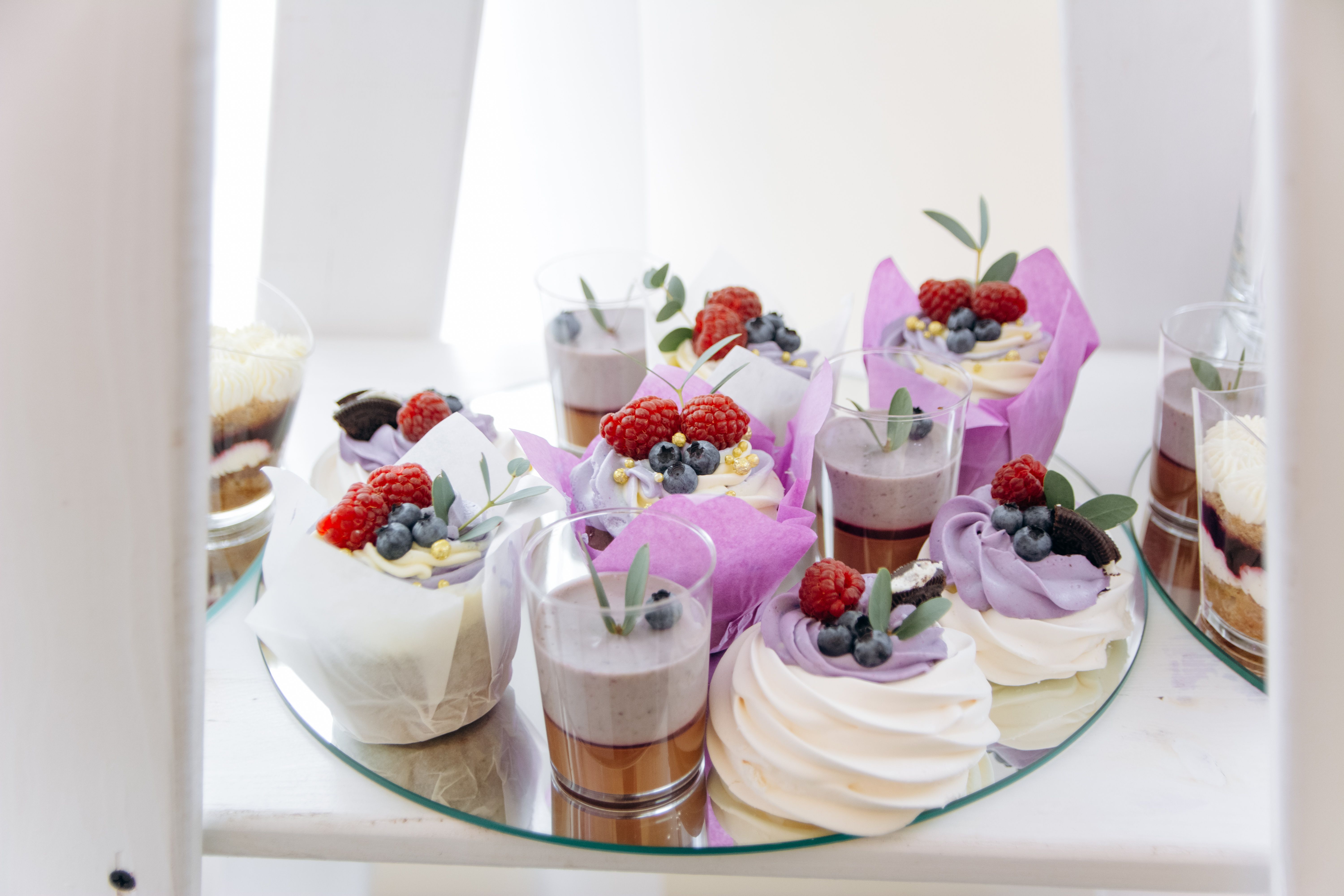 Glazed Strawberry Cheesecake and Fresh Berries