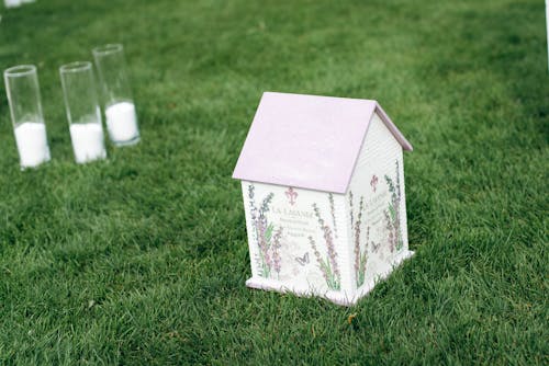 Miniature House on Grass