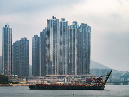 City Buildings Across Body of Water