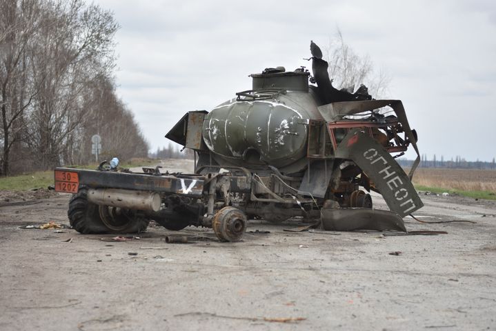 Un Bayraktar TB2 de las Fuerzas Armadas de Ucrania. Este dron turco se convirtio en simbolo de la resistencia ucraniana en los primeros meses de la invasion rusa.