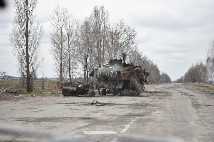 Destroyed Military Vehicle 