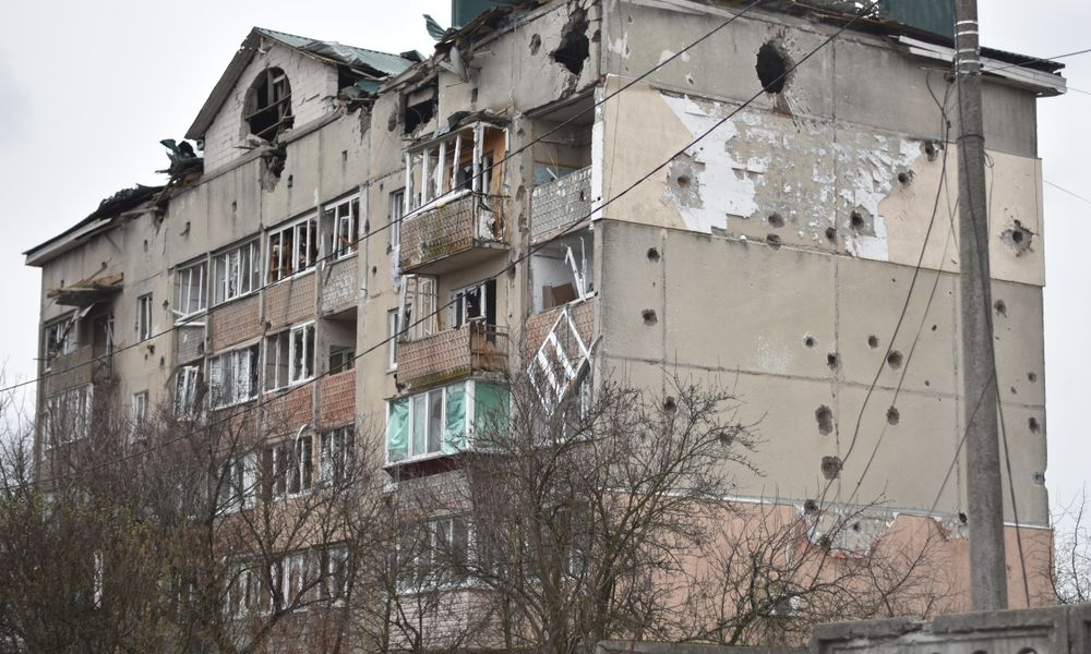 destroyed buildings urban warzone