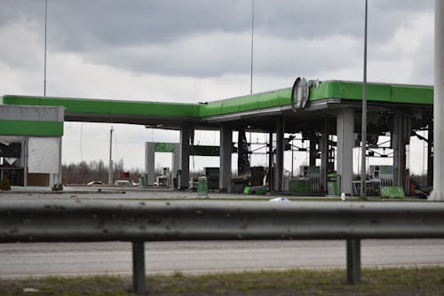 Destroyed and Abandoned Gas Station 