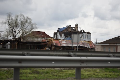 Destroyed Residential Houses in Ukraine 