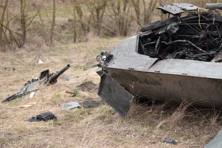 Destroyed Military Vehicle 