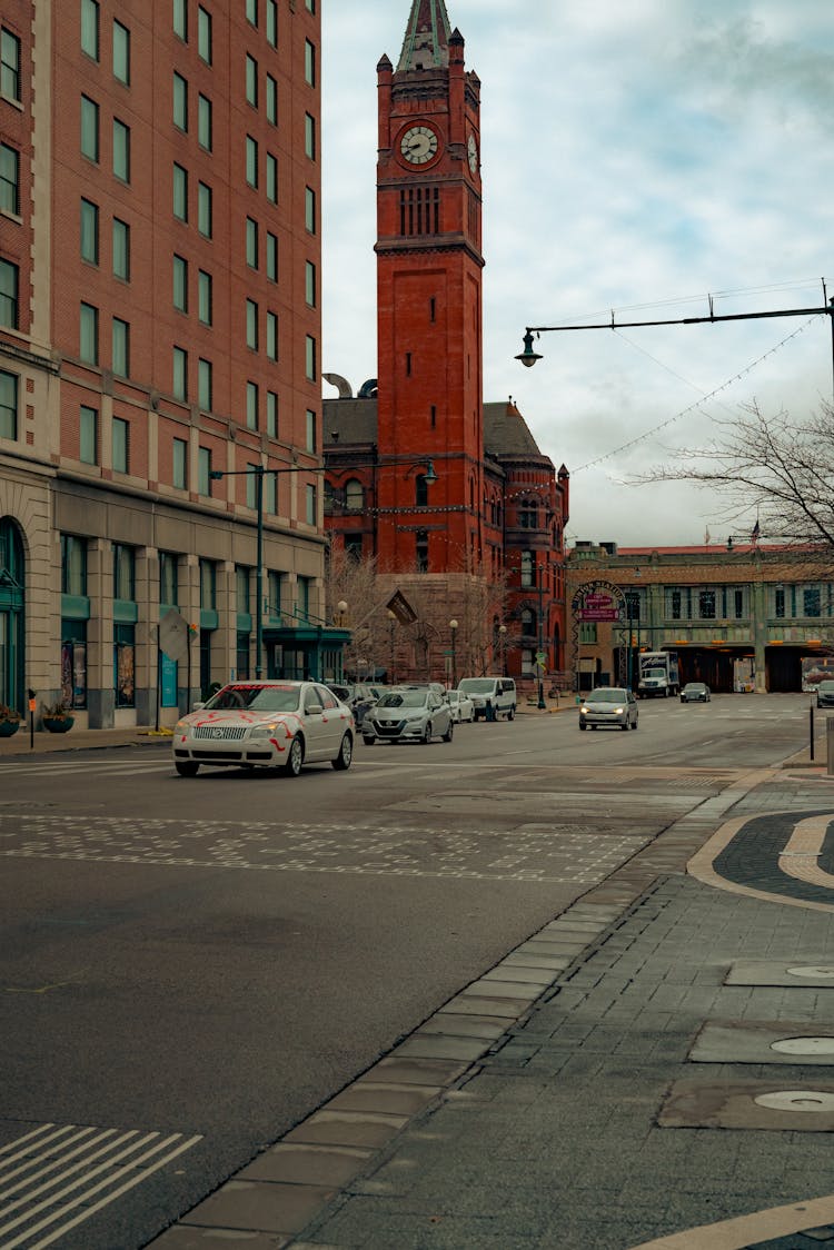 Photo Of A Street And Indianapolis Union Railroad Station