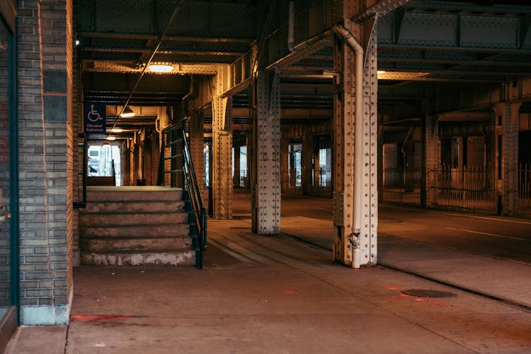 Steps In A Tunnel