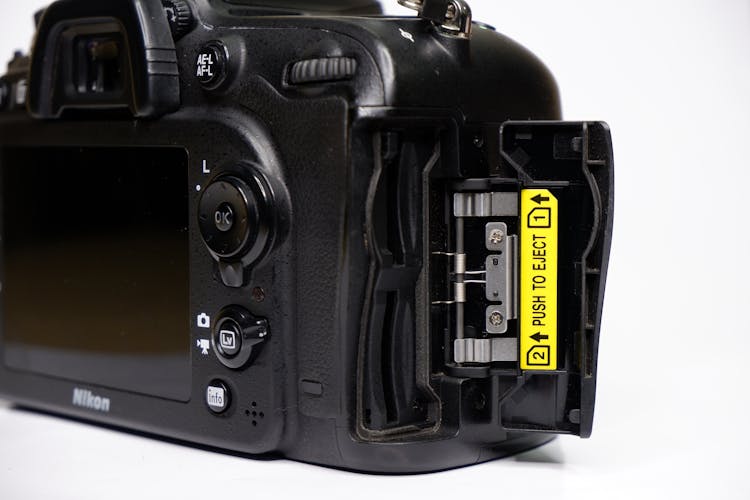 Nikon Digital Camera In Close Up Photography