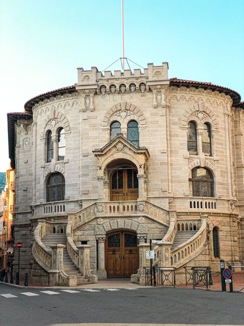Historic Monaco Old Town overlooking the Mediterranean Sea