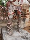 Statue of a traditional man dancing