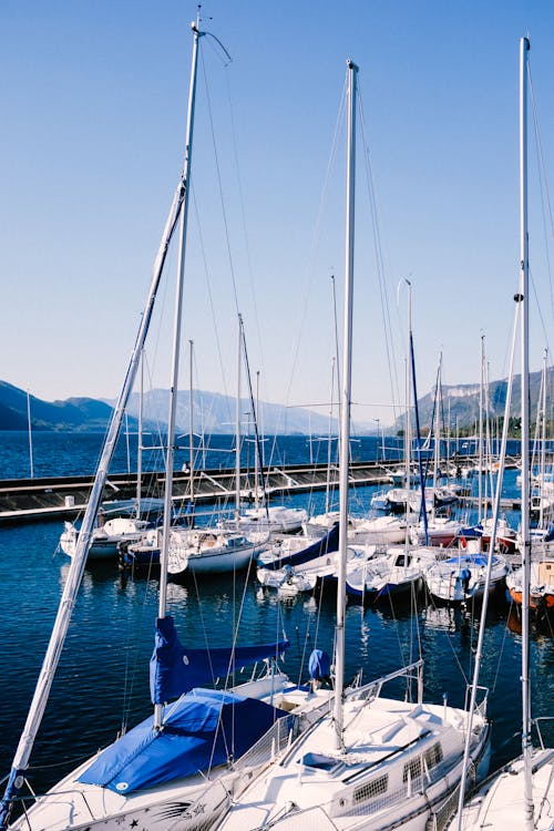 Sail Boats on Sea Dock