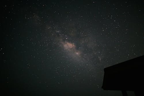 Free The Milky Way Galaxy in the Night Sky  Stock Photo