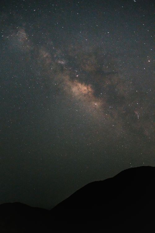 Free Stunning view of the Milky Way galaxy over Hong Kong's New Territories, featuring a starry night sky. Stock Photo