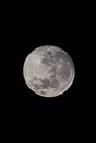 Full Moon in Dark Background