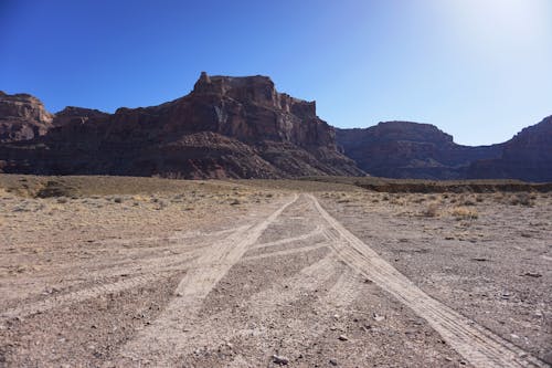 Foto d'estoc gratuïta de camí de carro, cruïlla de camins, desert