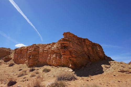 Foto d'estoc gratuïta de cel blau, clar cel blau, fons del desert