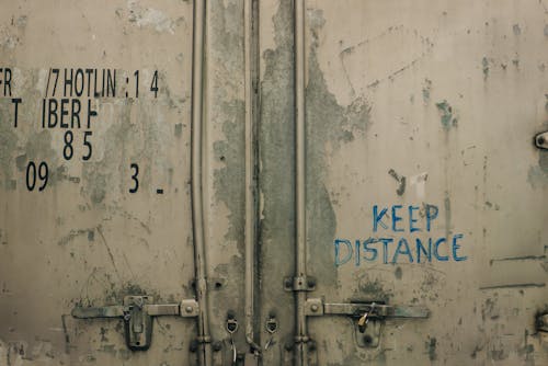 Free Old Door of a Cargo Van Stock Photo