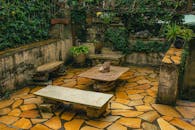 Stone Table and Benches