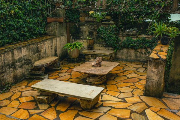 Stone patio