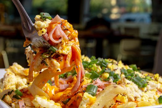 Ham Or Pork And Potatoes With Cheese Sauce