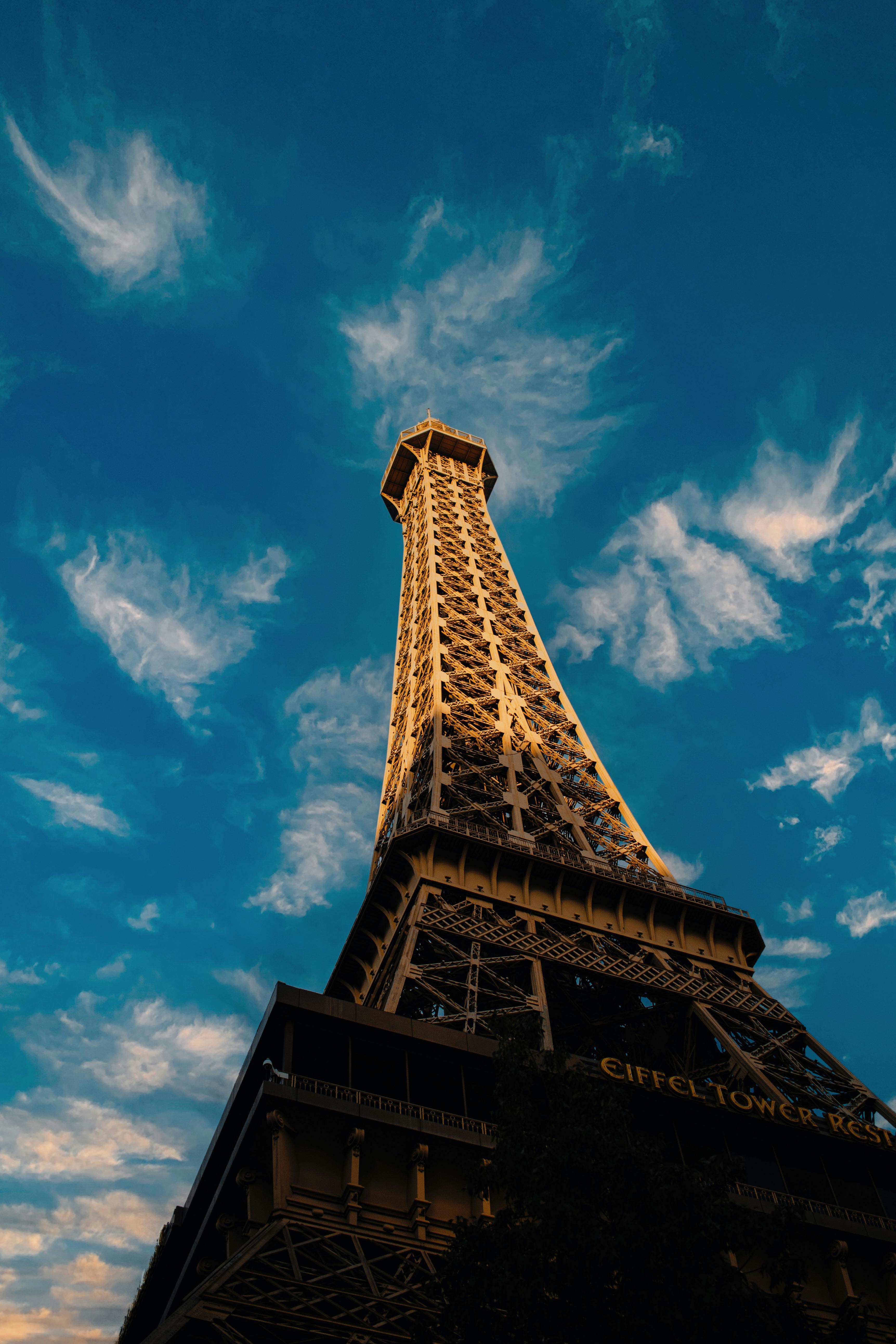 Replica Of Eiffel Tower At The Paris Hotel On Las Vegas Boulevard, Las Vegas,  Nevada Stock Photo, Picture and Royalty Free Image. Image 10770340.