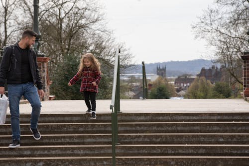 Bridge bonding, dad and daughter