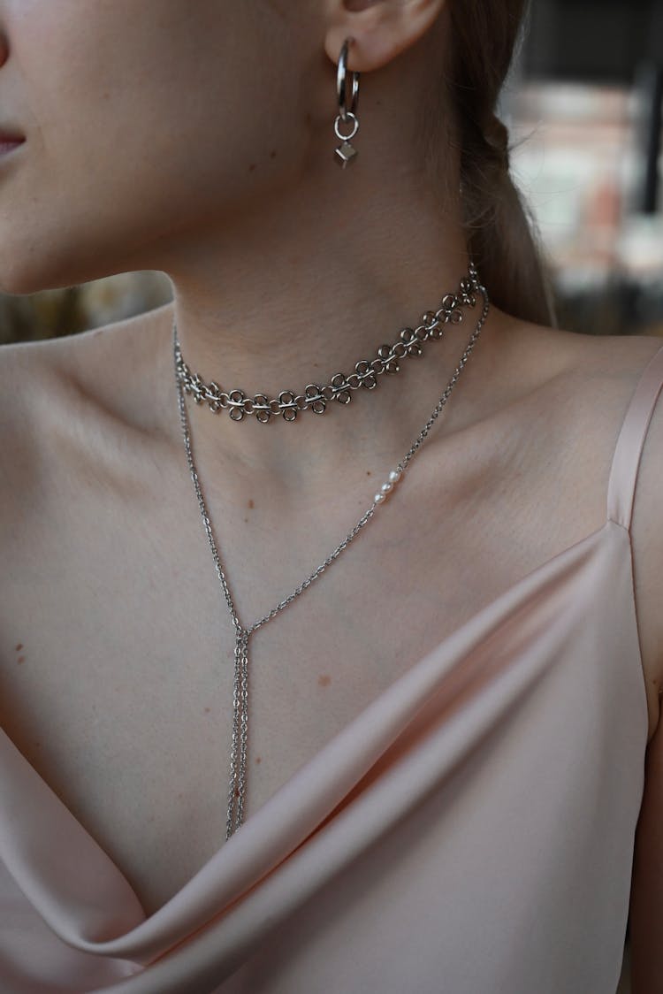 Woman Wearing Neck Chain