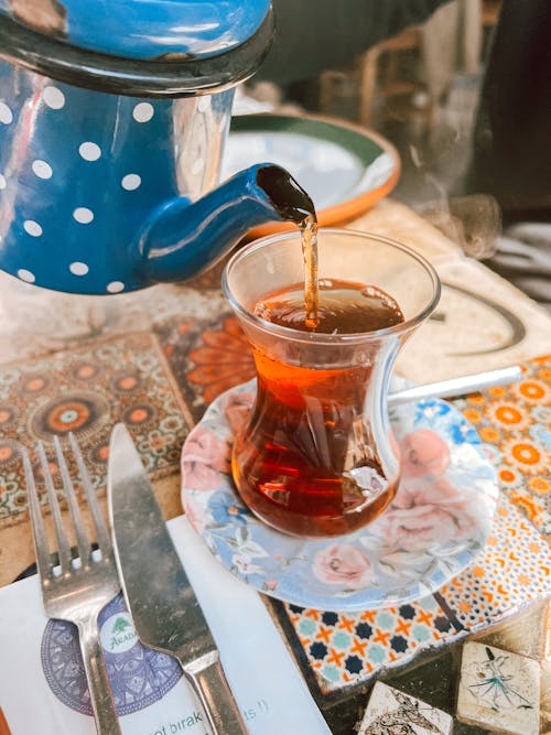 Free stock photo of afternoon tea, black tea, turkish Stock Photo