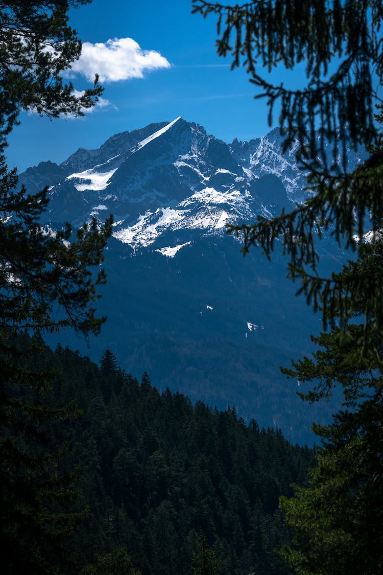 Scenic View Of The Snowy Mountains