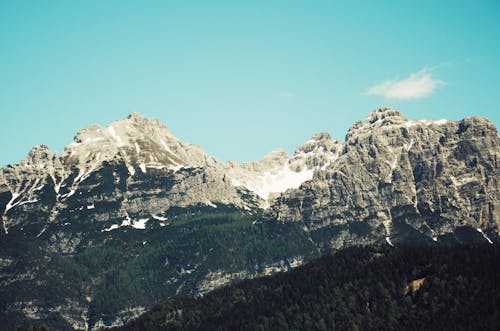 Scenic View of the Mountains Under Blue Sky