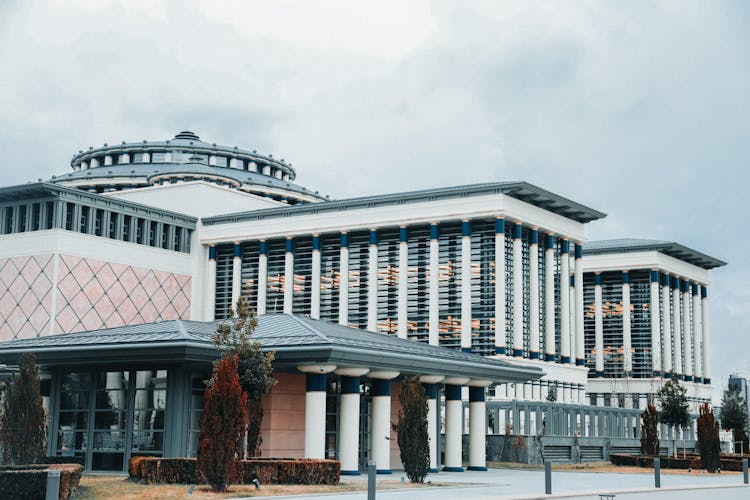 Building Exterior Of A Presidential Library In Turkey