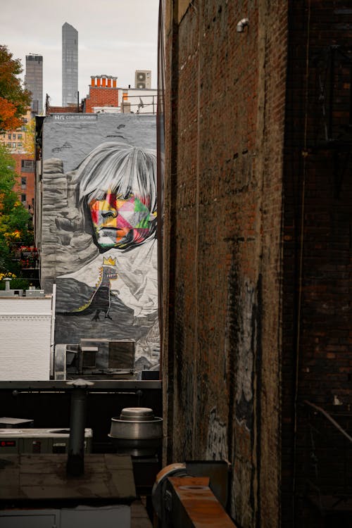 Photos gratuites de andy warhol, eduardo kobra, graffiti