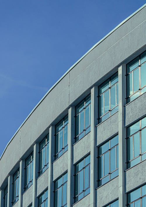 Fotos de stock gratuitas de arquitectura moderna, cielo azul, contemporáneo