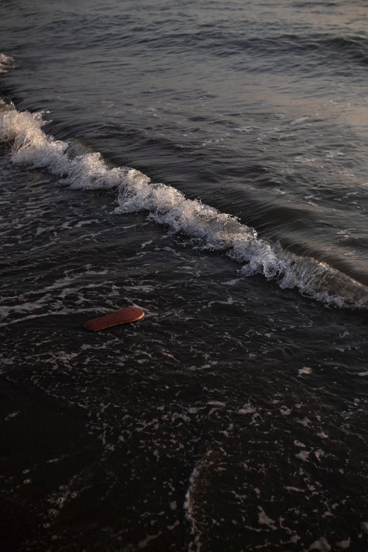 Board Near Sea Wave