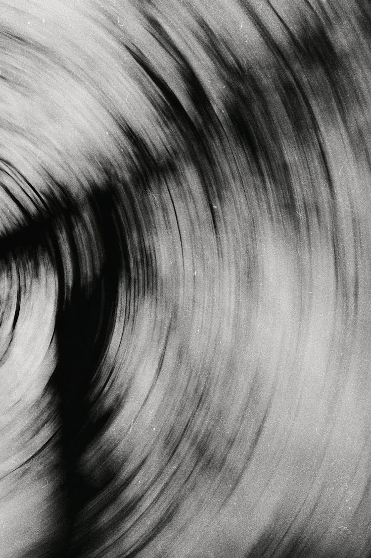 Black And White Photo Of Blurred Circular Pattern