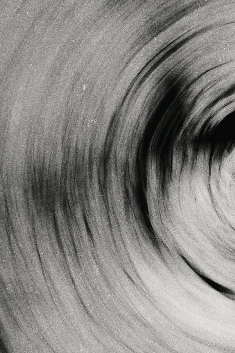 Black And White Photo Of A Spiral Pattern